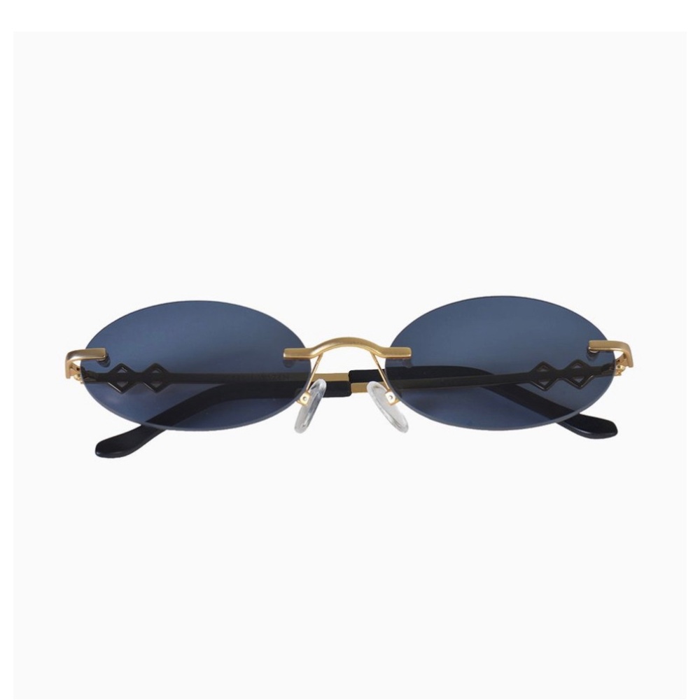 Karen Wazen Vicky Navy Sunglasses